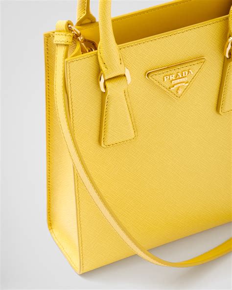 prada saffiano yellow|Sunny Yellow Saffiano leather handbag .